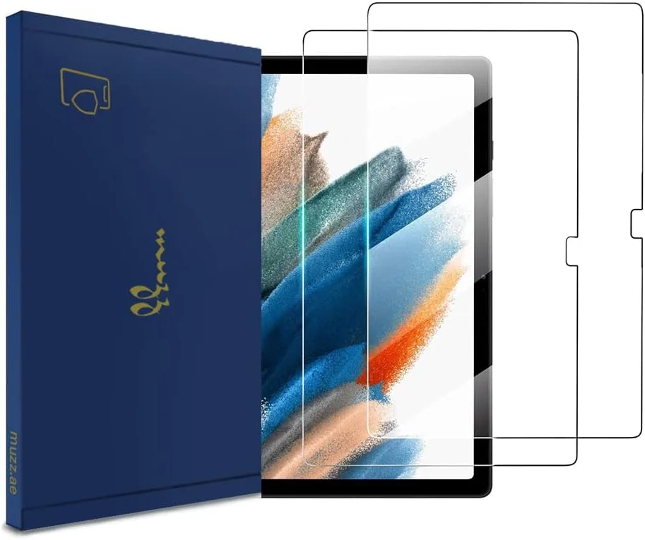 محافظ صفحه نمایش شیشه ای حرارت دیده Muzz برای گلکسی تب A8 (عرضه شده در سال 2021)، 10.5 اینچ - بسته 2 عددی