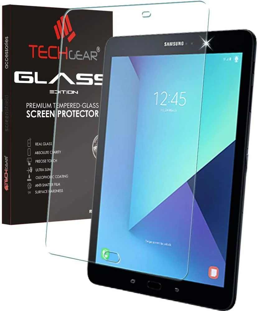 محافظ صفحه نمایش مات TECHGEAR سازگار با Samsung Galaxy Tab S3 9.7 اینچ (سری T820) - نسخه شیشه ای حرارت دیده واقعی
