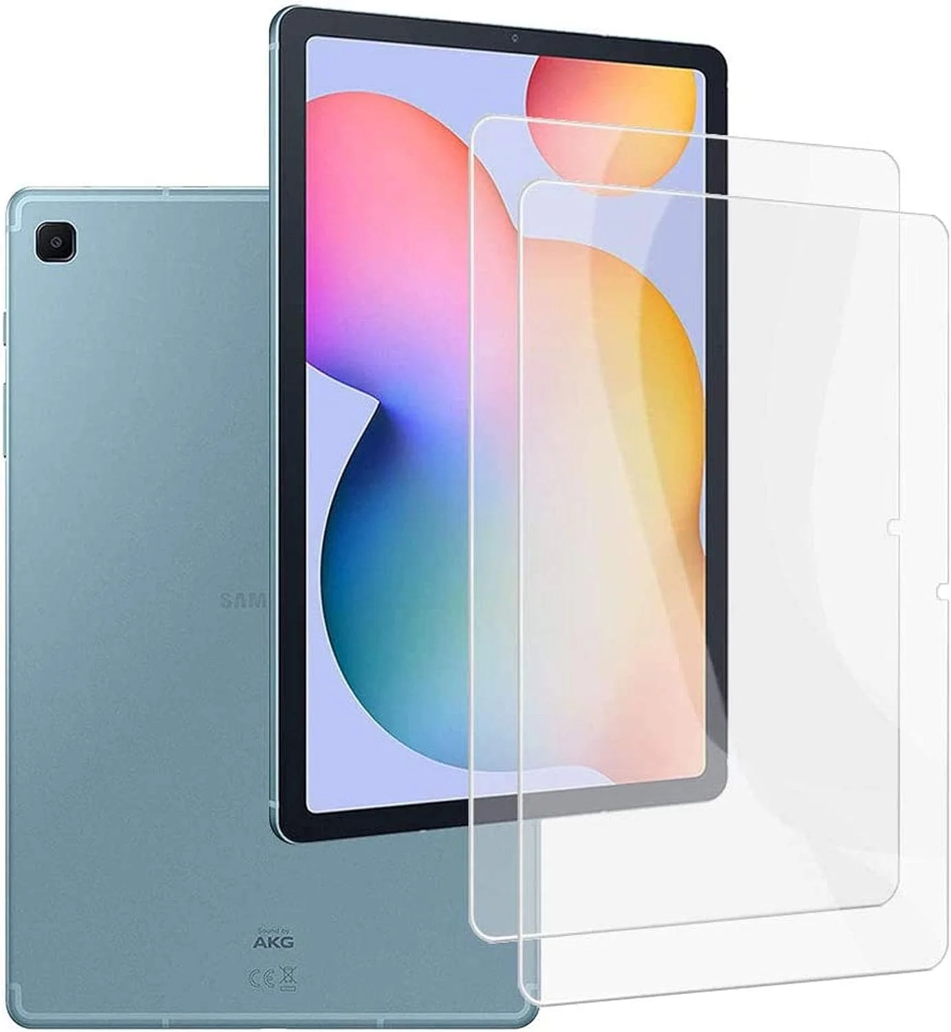 HHUAN [بسته 2 عددی] محافظ صفحه نمایش سامسونگ گلکسی تب S6 لایت 10.4 اینچ SM-P610 / P615 مدل 2020، شیشه حرارت دیده ضد خش با سختی 9H و وضوح HD بدون حباب برای سامسونگ گلکسی تب S6 لایت 10.4 اینچ