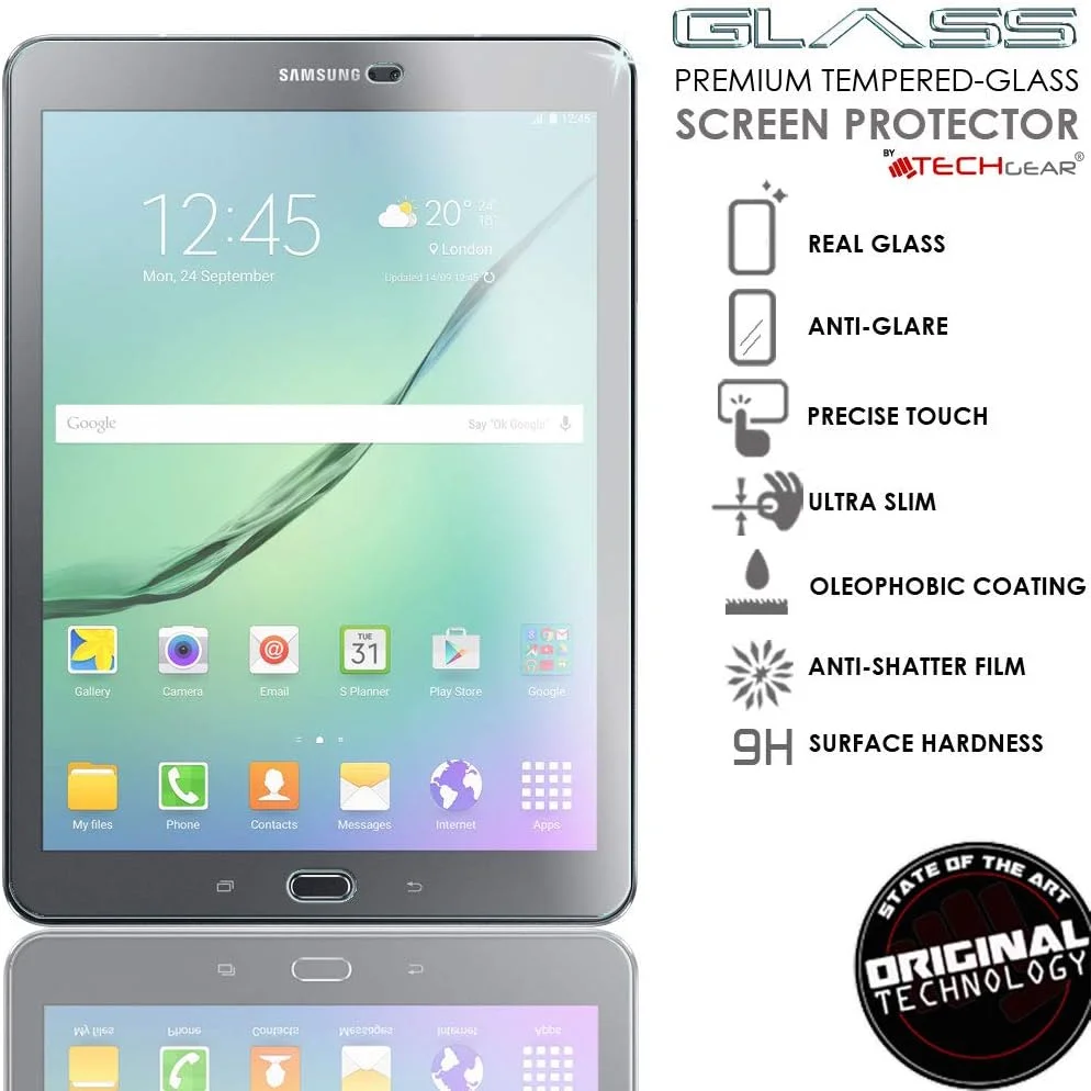 محافظ صفحه نمایش مات TECHGEAR سازگار با Samsung Galaxy Tab S3 9.7 اینچ (سری T820) - نسخه شیشه ای حرارت دیده واقعی محافظ صفحه نمایش مات TECHGEAR سازگار با Samsung Galaxy Tab S3 9.7 اینچ (سری T820) - نسخه شیشه ای حرارت دیده واقعی