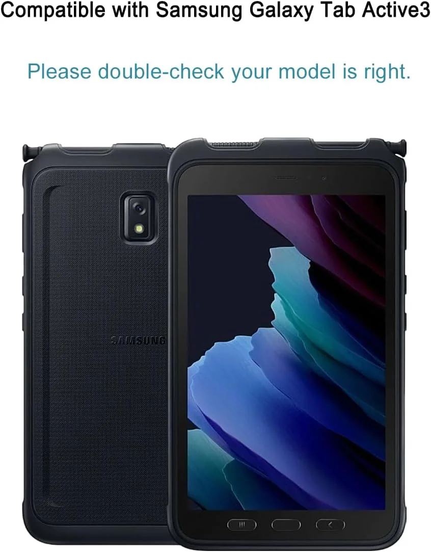 محافظ صفحه نمایش HYGMOCC برای تبلت سامسونگ گلکسی تب اکتیو 3 (T570 T575 T577)، فیلم شیشه ای حرارت دیده، سختی 9H، ضد خش، سازگار با قاب، بدون حباب (1 عدد)