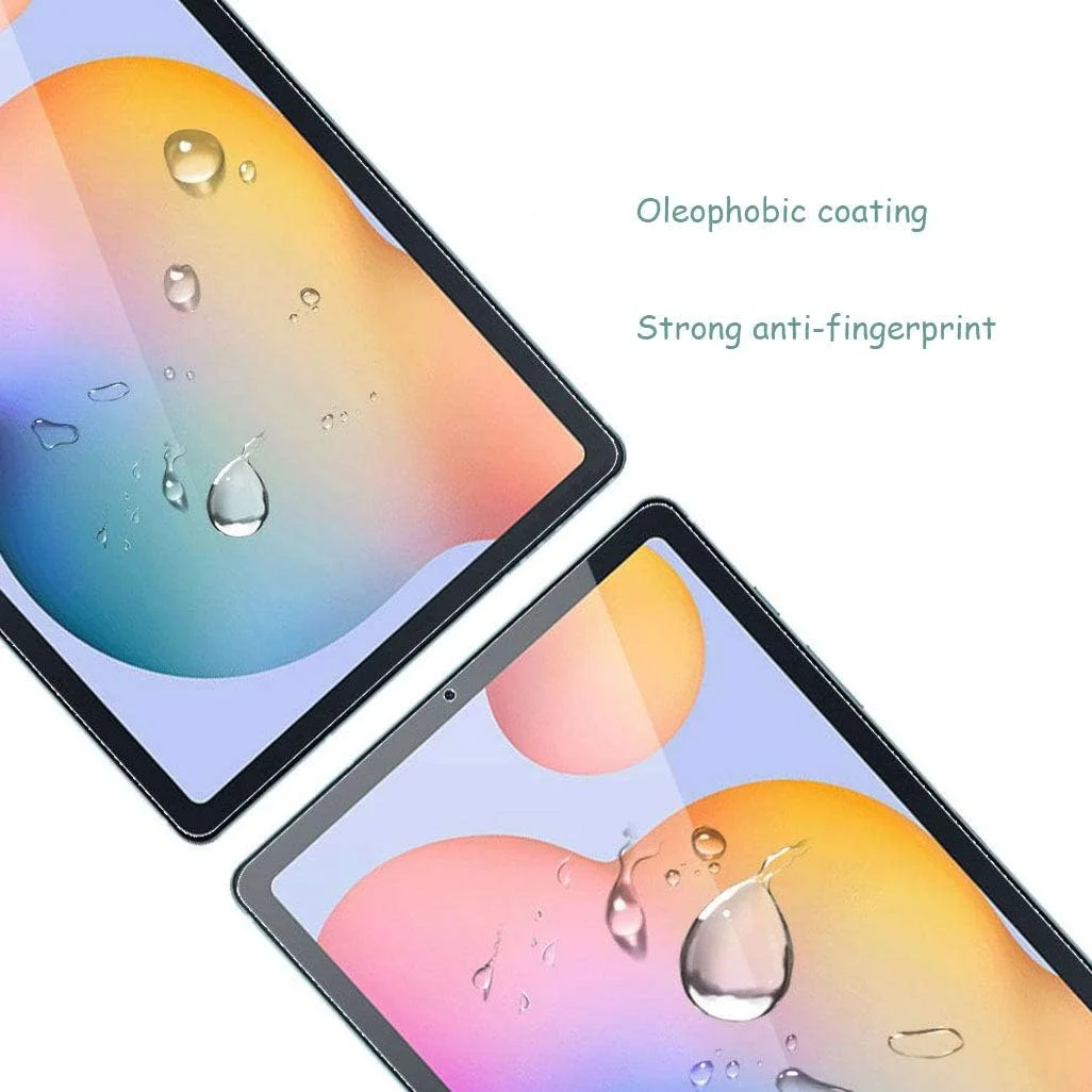 HHUAN [بسته 2 عددی] محافظ صفحه نمایش سامسونگ گلکسی تب S6 لایت 10.4 اینچ SM-P610 / P615 مدل 2020، شیشه حرارت دیده ضد خش با سختی 9H و وضوح HD بدون حباب برای سامسونگ گلکسی تب S6 لایت 10.4 اینچ