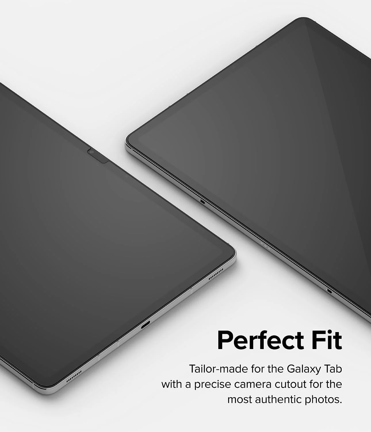 محافظ صفحه نمایش شیشه ای حرارت دیده Ringke برای Samsung Galaxy Tab S10 FE، S9، S9 FE، S8، S7 - محافظ شفاف نهایی با کیفیت HD و فناوری ضد خش