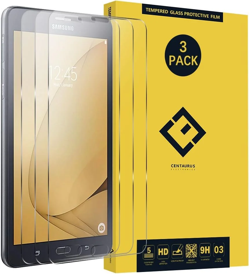 محافظ صفحه نمایش شیشه ای تبلت CE CENTAURUS ELECTRONICS Galaxy Tab A 7.0، (3 عدد) ضد تابش نور، فوق العاده نازک، شفاف، سختی 9H، فیلم محافظ شیشه ای حرارت دیده برای Samsung Galaxy Tab A 7.0 2016 SM-T280 SM-T285 T285 محافظ صفحه نمایش شیشه ای تبلت CE CENTAURUS ELECTRONICS Galaxy Tab A 7.0، (3 عدد) ضد تابش نور، فوق العاده نازک، شفاف، سختی 9H، فیلم محافظ شیشه ای حرارت دیده برای Samsung Galaxy Tab A 7.0 2016 SM-T280 SM-T285 T285
