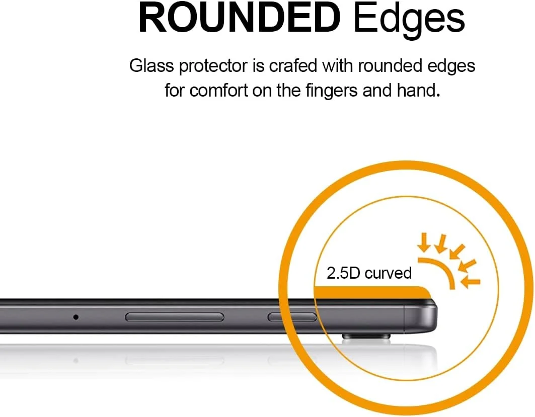 محافظ صفحه نمایش شیشه ای حرارت دیده سوپرشیلدز (2 عددی) طراحی شده برای تبلت سامسونگ گلکسی تب A7 لایت (8.7 اینچ)، ضد خش و بدون حباب