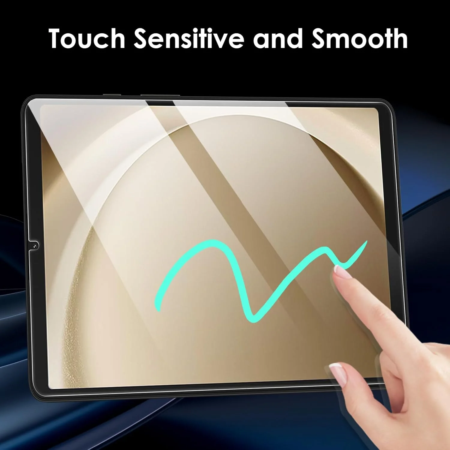 محافظ صفحه نمایش Suppeak سازگار با تبلت سامسونگ گلکسی تب A9 8.7 اینچ (مدل 2023)، فیلم شفاف شیشه ای حرارت دیده، ضد خش، سختی 9H، نصب آسان (SM-X110/ SM-X115)، بسته 2 عددی محافظ صفحه نمایش Suppeak سازگار با تبلت سامسونگ گلکسی تب A9 8.7 اینچ (مدل 2023)، فیلم شفاف شیشه ای حرارت دیده، ضد خش، سختی 9H، نصب آسان (SM-X110/ SM-X115)، بسته 2 عددی