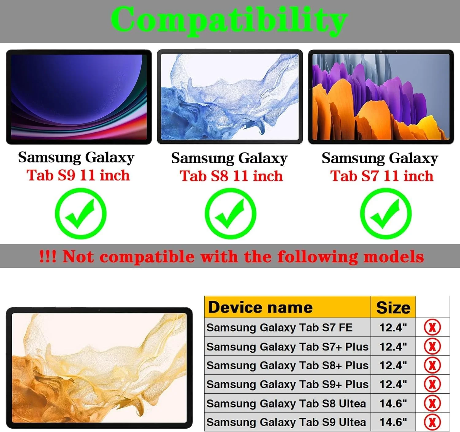 محافظ صفحه نمایش شیشه ای اسپاتکس برای تبلت سامسونگ گلکسی تب S7، S8، S9 (مدل های 2020، 2022، 2023) با صفحه نمایش 11.0 اینچی (بسته 2 عددی) محافظ صفحه نمایش شیشه ای اسپاتکس برای تبلت سامسونگ گلکسی تب S7، S8، S9 (مدل های 2020، 2022، 2023) با صفحه نمایش 11.0 اینچی (بسته 2 عددی)