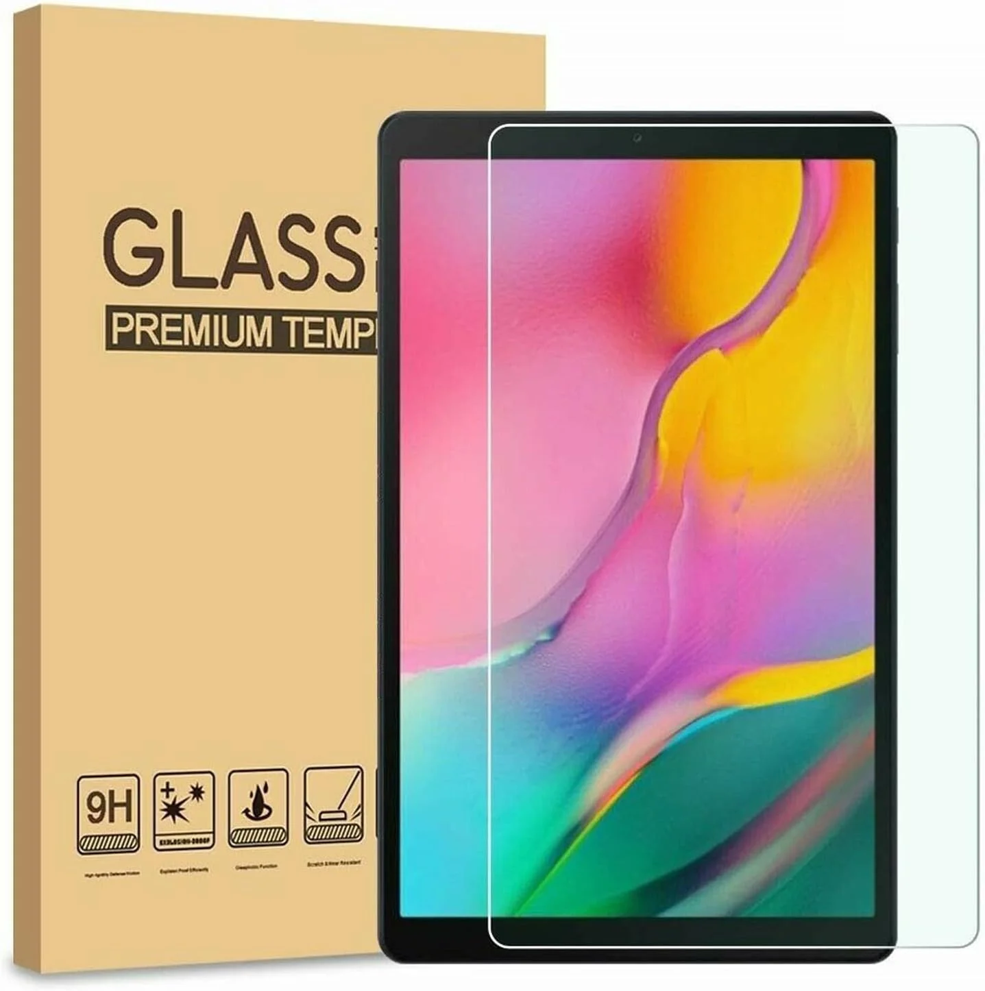 محافظ صفحه نمایش شیشه ای حرارت دیده PROTech (بسته 2 عددی) برای تبلت سامسونگ گلکسی تب A 8.0 2019 مدل SM-T290/T295 [سختی 9H] [فوق العاده شفاف] [ضد خش] [بدون حباب]