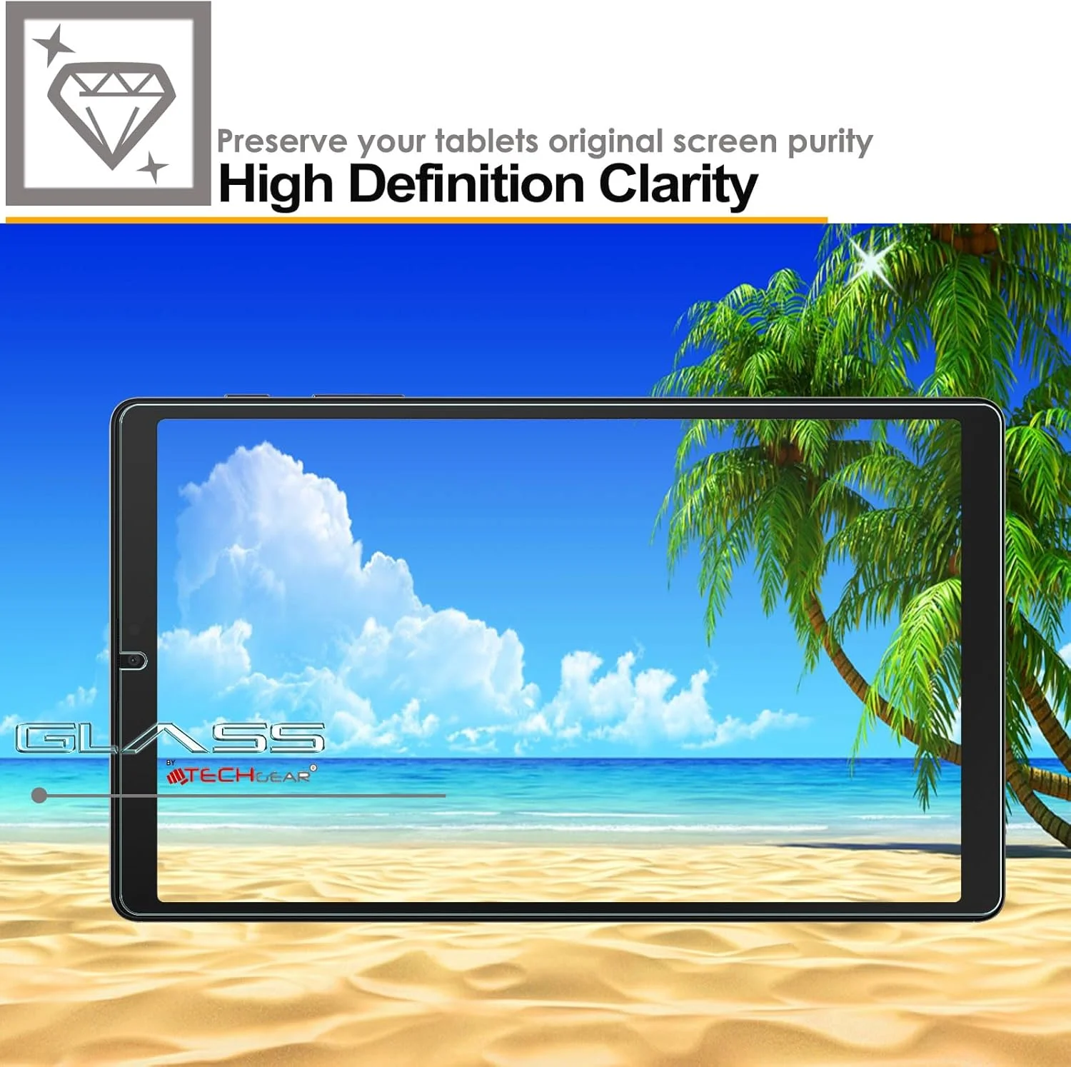 محافظ صفحه نمایش شیشه ای حرارت دیده TECHGEAR برای تبلت سامسونگ گلکسی تب A9 با صفحه نمایش 8.7 اینچ مدل SM-X110 / SM-X115، سختی 9H، وضوح HD، پاسخگو و بدون حباب محافظ صفحه نمایش شیشه ای حرارت دیده TECHGEAR برای تبلت سامسونگ گلکسی تب A9 با صفحه نمایش 8.7 اینچ مدل SM-X110 / SM-X115، سختی 9H، وضوح HD، پاسخگو و بدون حباب