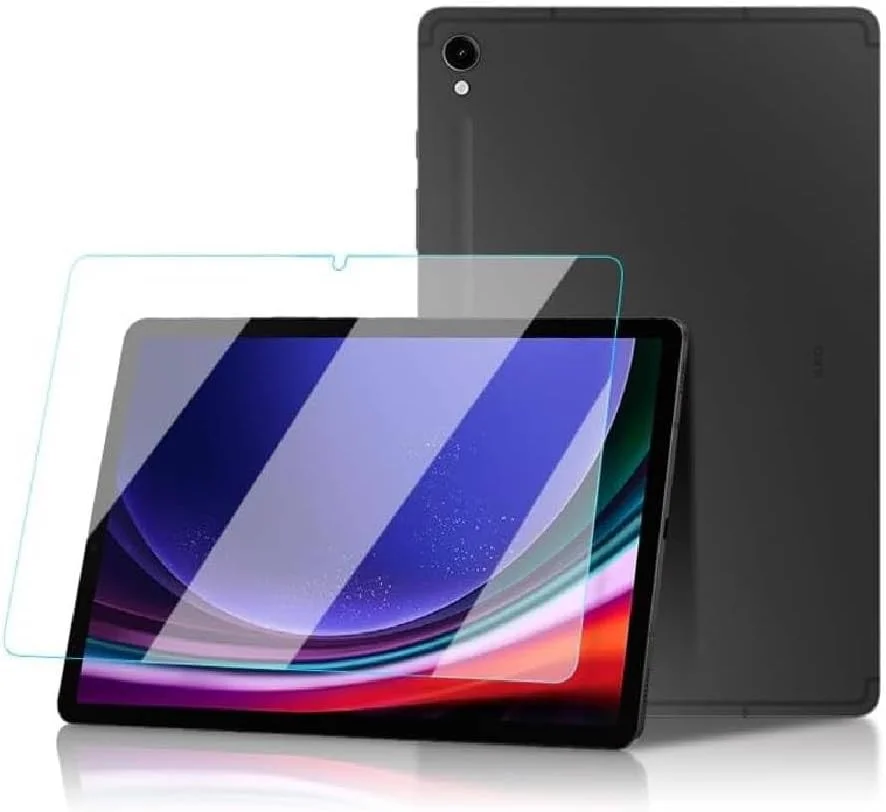 محافظ صفحه نمایش شیشه ای حرارت دیده برای تبلت سامسونگ گلکسی تب S9 2023، محافظ صفحه نمایش با سختی 9H و مقاوم در برابر خراش، فیلم شیشه ای حرارت دیده برای سامسونگ گلکسی تب S9