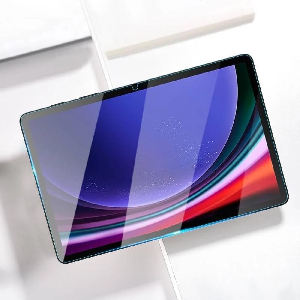 محافظ صفحه نمایش شیشه ای حرارت دیده برای تبلت سامسونگ گلکسی تب S9 2023، محافظ صفحه نمایش با سختی 9H و مقاوم در برابر خراش، فیلم شیشه ای حرارت دیده برای سامسونگ گلکسی تب S9