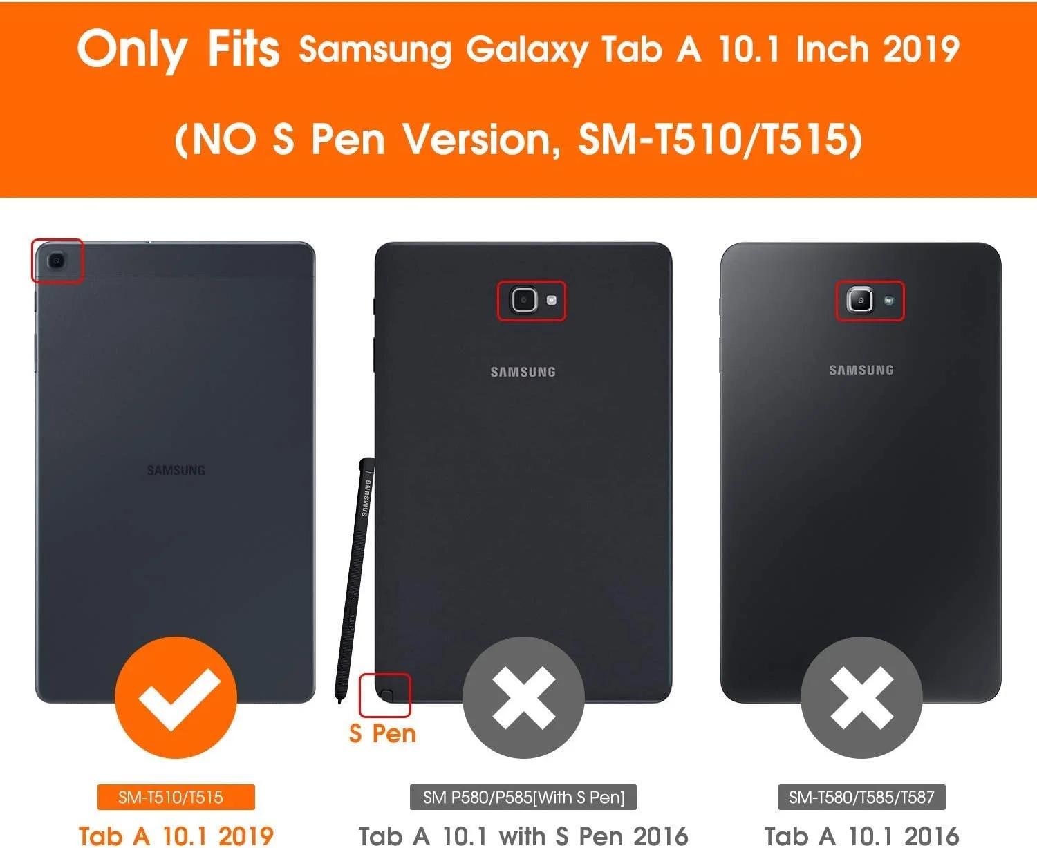 محافظ صفحه نمایش HKKAIS Samsung Galaxy Tab A 10.1 (2019)، محافظ صفحه نمایش شیشه ای حرارت دیده شفاف HD ضد خش و فوق العاده نازک برای Samsung Galaxy Tab A 10.1 اینچی (2019) [SM-T515]