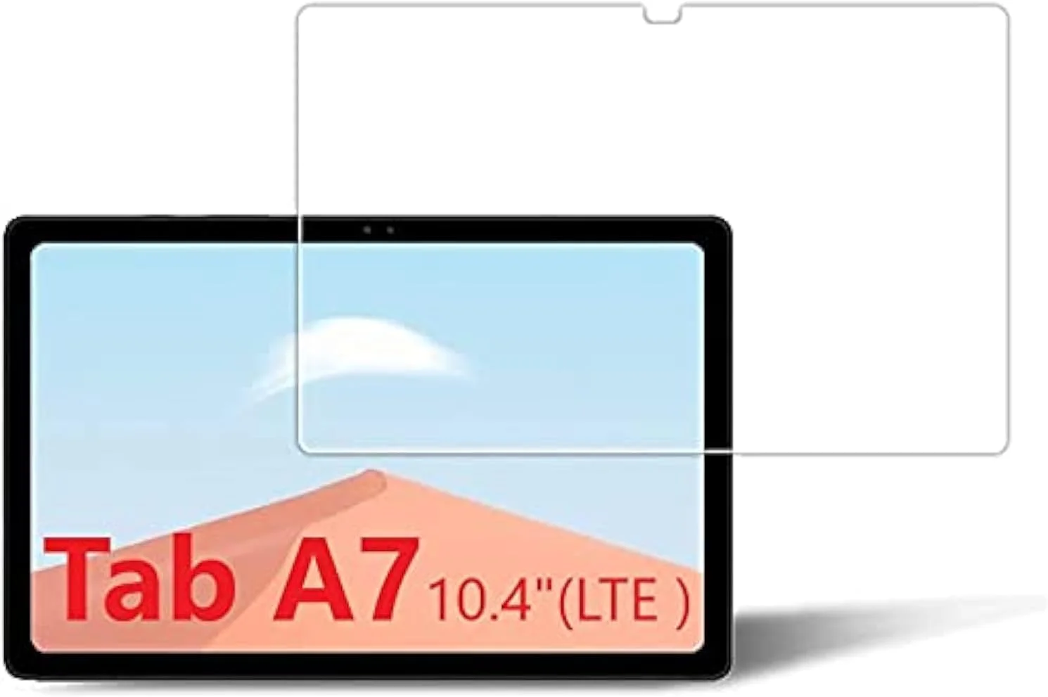 محافظ صفحه نمایش سامسونگ گلکسی تب A7 10.4 (2020/2022) SM-T500,SM-T505,SM-T509، فیلم شیشه ای حرارت دیده با لبه گرد 2.5D و سختی 9H ممتاز برای گلکسی تب A7 10.4 (2020/2022)