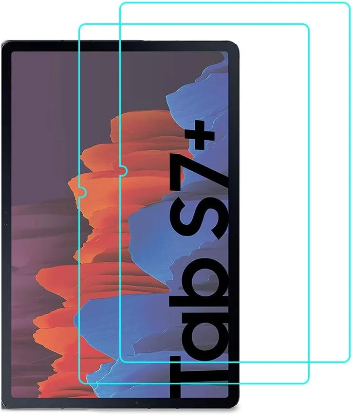 محافظ صفحه نمایش RLTech برای Samsung Galaxy Tab S7+، شیشه حرارت دیده 9H [ضد اثر انگشت] محافظ صفحه نمایش برای Samsung Galaxy Tab S7+ 12.4 اینچ T970/975/976 2020، 2 عدد