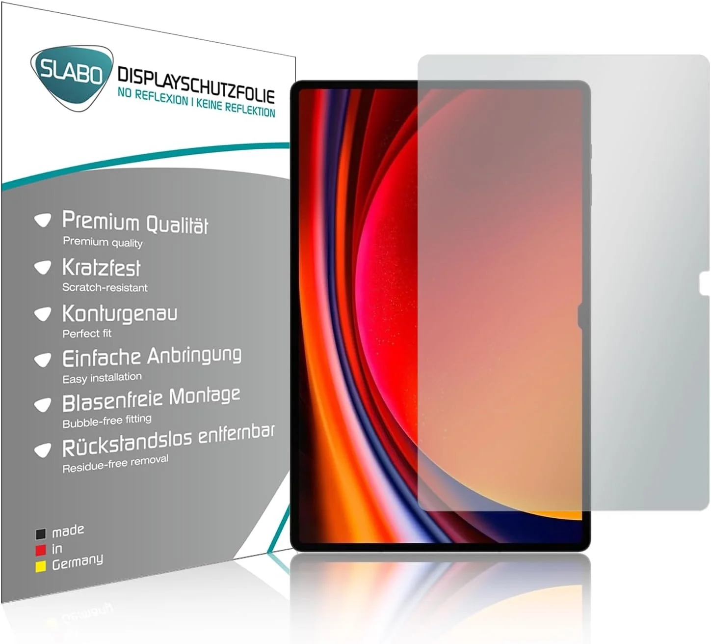محافظ صفحه نمایش Slabo (2 عدد) سازگار با Samsung Galaxy Tab S9 Ultra (5G | Wi-Fi)، فیلم محافظ صفحه نمایش بدون انعکاس و مات