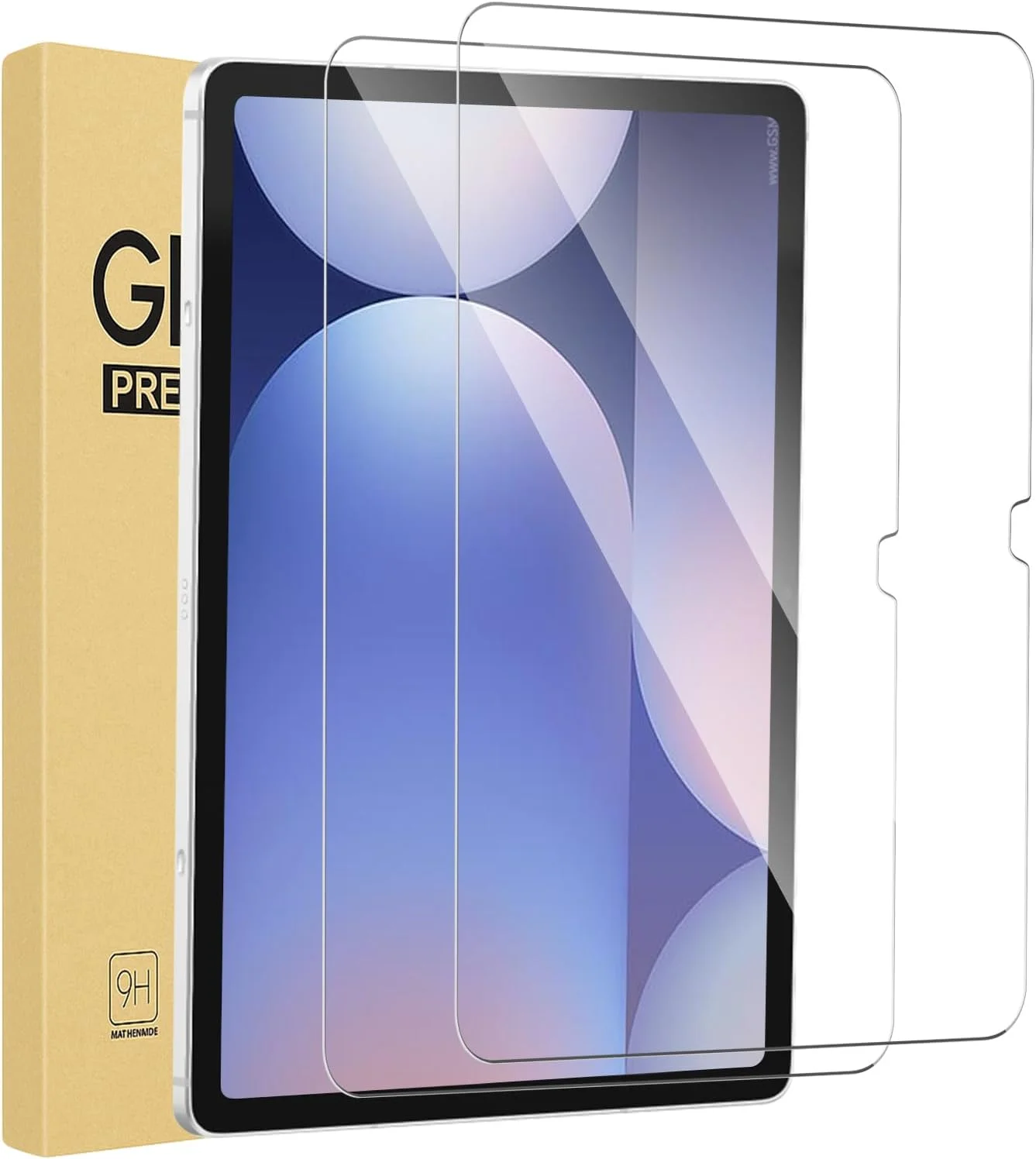 محافظ صفحه نمایش شیشه ای تمپرد Andwing برای تبلت سامسونگ گلکسی تب S10 FE+/FE Plus 13.1 اینچ، بسته 2 عددی، مقاوم در برابر خراش، سختی 9H، ضد حباب، HD شفاف