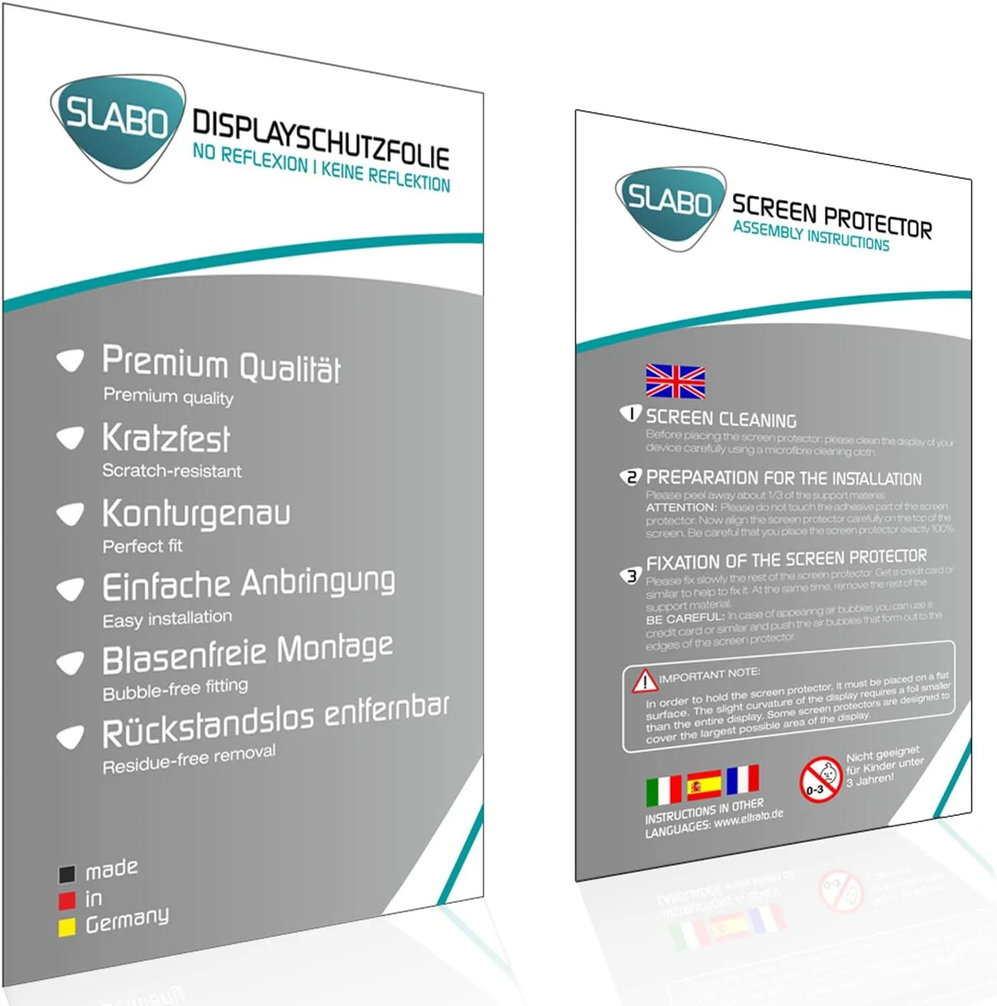 محافظ صفحه نمایش Slabo (2 عدد) سازگار با Samsung Galaxy Tab S9 Ultra (5G | Wi-Fi)، فیلم محافظ صفحه نمایش بدون انعکاس و مات