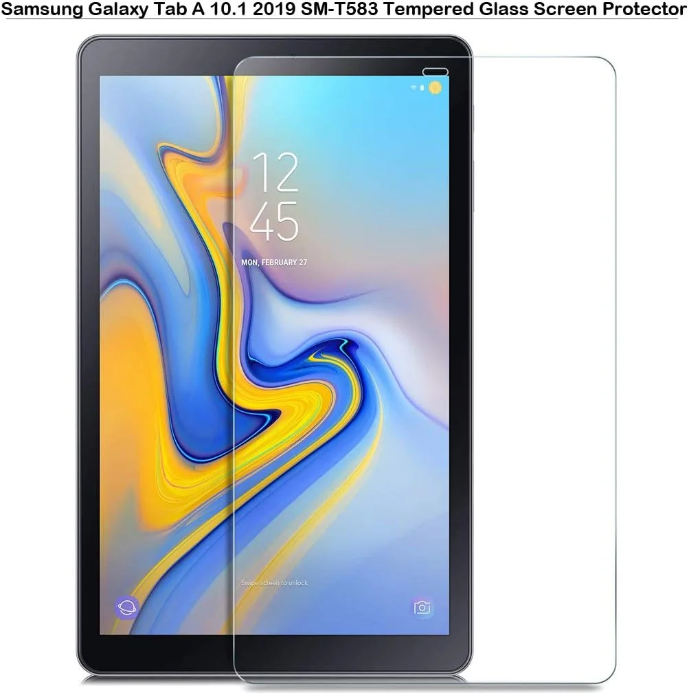 محافظ صفحه نمایش شیشه ای حرارت دیده سامسونگ گلکسی تب Advanced 2 SM-T583 با سختی 9H