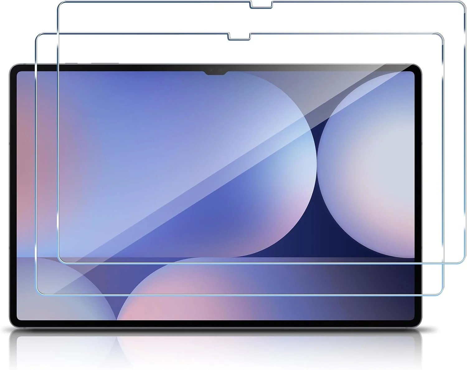 محافظ صفحه نمایش هافان سازگار با تبلت سامسونگ گلکسی تب S10 Ultra/S9 Ultra/S8 Ultra از جنس شیشه حرارت دیده، بسته 2 عددی، شیشه حرارت دیده با سختی 9H، محافظ صفحه نمایش ضد خش، صفحه نمایش شفاف HD