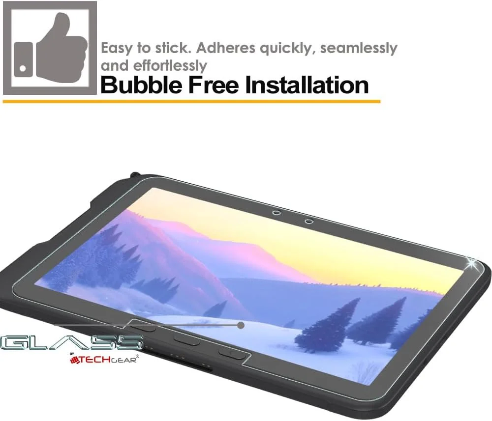 محافظ صفحه نمایش شیشه ای حرارت دیده TECHGEAR Galaxy Tab Active Pro 10.1 اینچ (مدل های T540 / T545 / T547) [سختی 9H] [وضوح HD] [مقاوم در برابر خراش] طراحی شده برای Samsung Galaxy Tab Active Pro