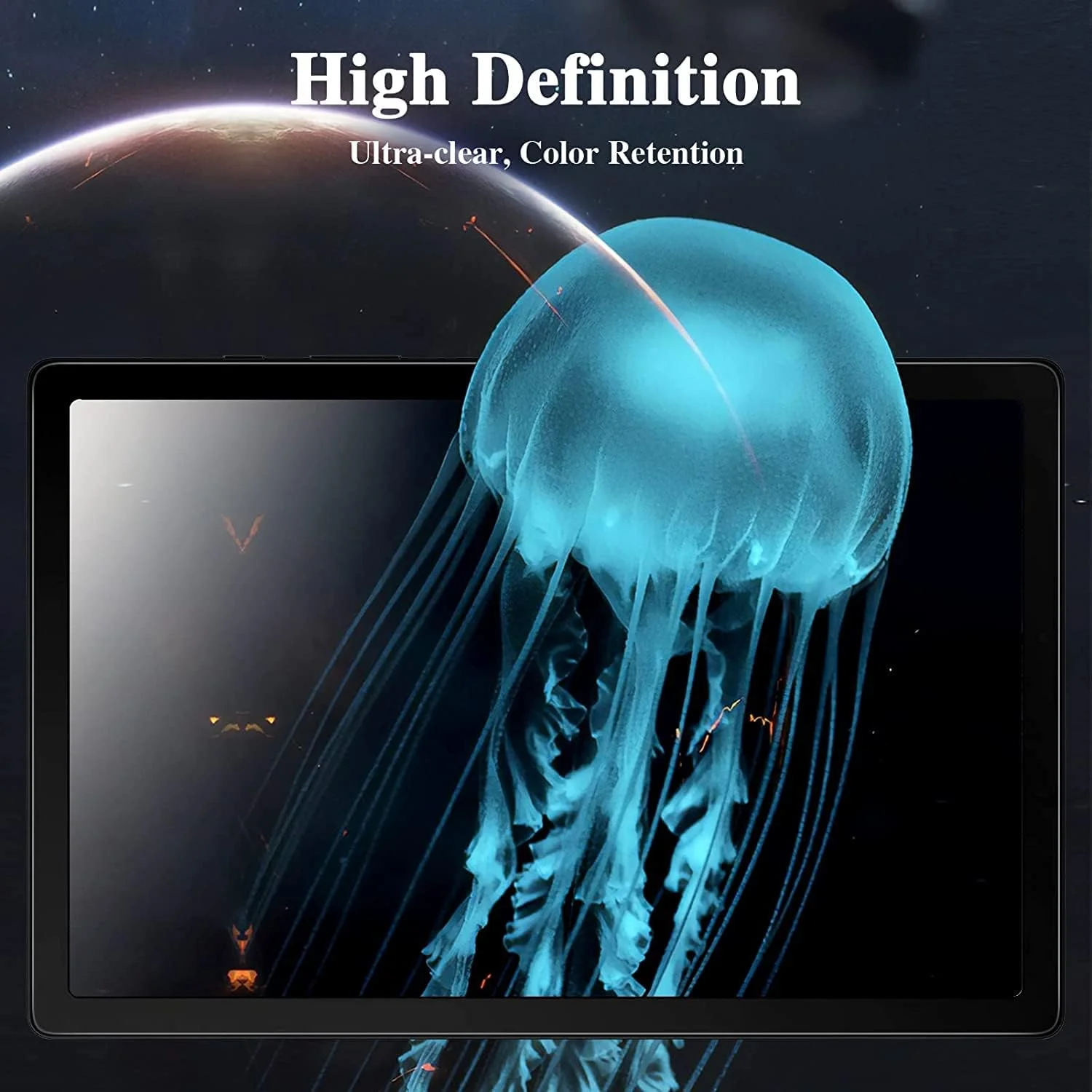 [بسته 2 عددی] محافظ صفحه نمایش برای تبلت سامسونگ گلکسی تب A7 لایت 8.7 اینچ (2021) مدل SM-X200 X205، ضد خش، شیشه حرارت دیده، فوق العاده شفاف، سختی 9H