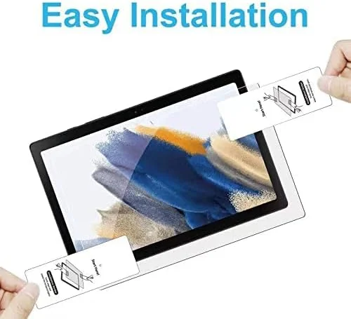 محافظ صفحه نمایش شیشه ای حرارت دیده AWH [بسته 2 عددی] برای تبلت سامسونگ گلکسی تب A8 10.5 اینچ، بدون حباب، ضد خش، سازگار با قاب.