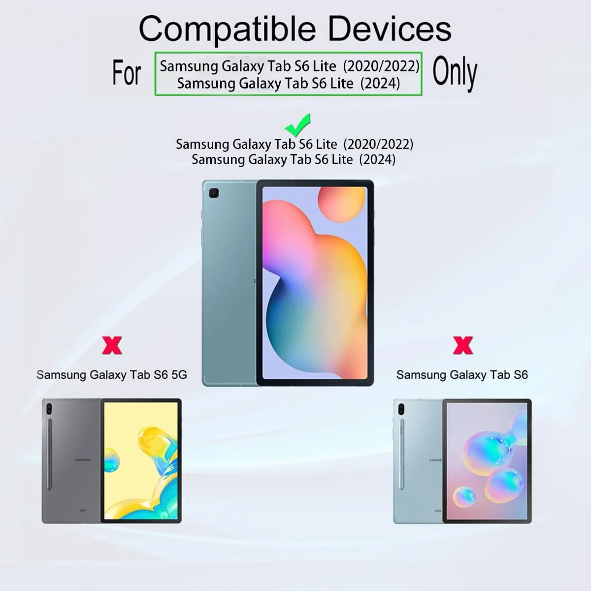 محافظ صفحه نمایش Ibywind برای Samsung Galaxy Tab S6 Lite (2020/2022/2024) 10.4 اینچ، با 2 عدد شیشه حرارت دیده [حسگر اثر انگشت، نصب آسان]