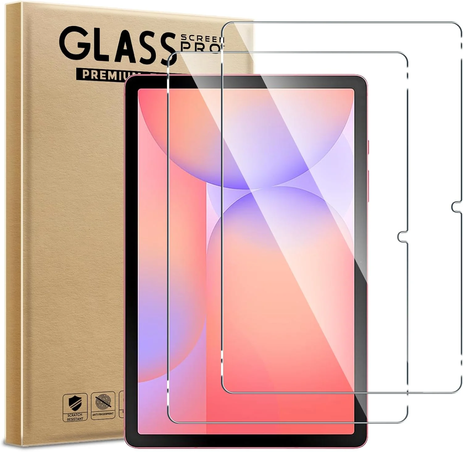 محافظ صفحه نمایش شیشه ای حرارت دیده Aiziki برای Samsung Tab S11 Lite 10.9 [بسته 2 عددی] - ضد ضربه، ضد خرد شدن، ضد خش، شفاف HD و بدون خش