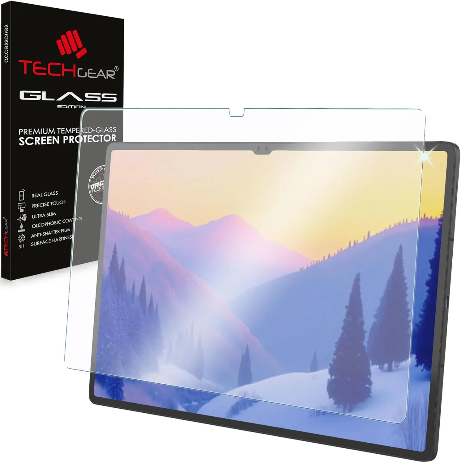 محافظ صفحه نمایش مات شیشه ای TECHGEAR برای گلکسی تب S9 Ultra 14.6 اینچ، پوشش مات ضد تابش نور، محافظ صفحه نمایش شیشه ای حرارت دیده اصلی سازگار با Samsung Galaxy Tab S9 Ultra 2023 SM-X910 / SM-X916