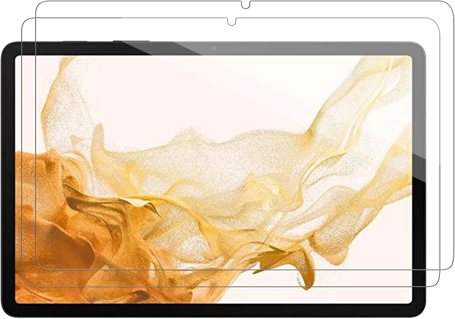 محافظ صفحه نمایش شیشه ای تمپرد O Ozone سازگار با Samsung Galaxy Tab S8 [بسته 2 عددی] پوشش کامل، سختی 9H، ضد خش [محافظ صفحه نمایش طراحی شده برای Samsung Galaxy Tab S8]