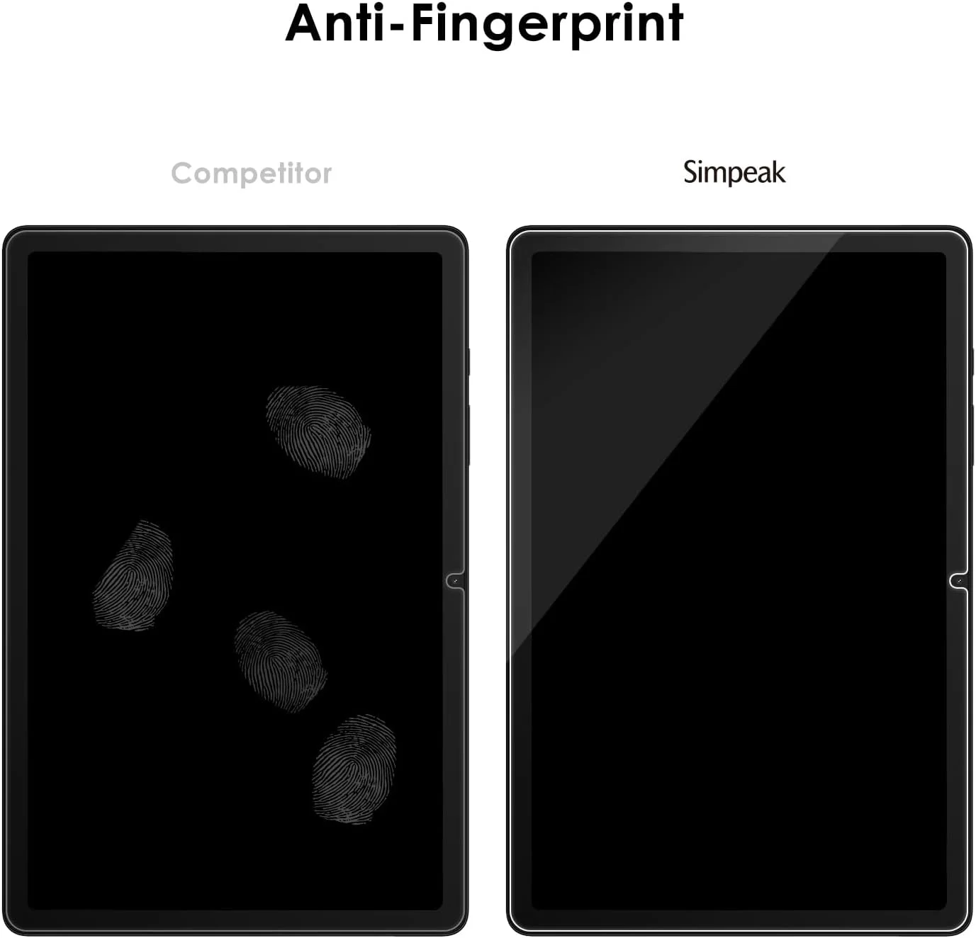 محافظ صفحه نمایش Simpeak سازگار با تبلت سامسونگ Galaxy Tab A9 Plus 11.0 اینچ (2023)، محافظ صفحه شیشه ای حرارت دیده، نصب آسان [سختی 9H] [ضد اثر انگشت] (2 عددی)