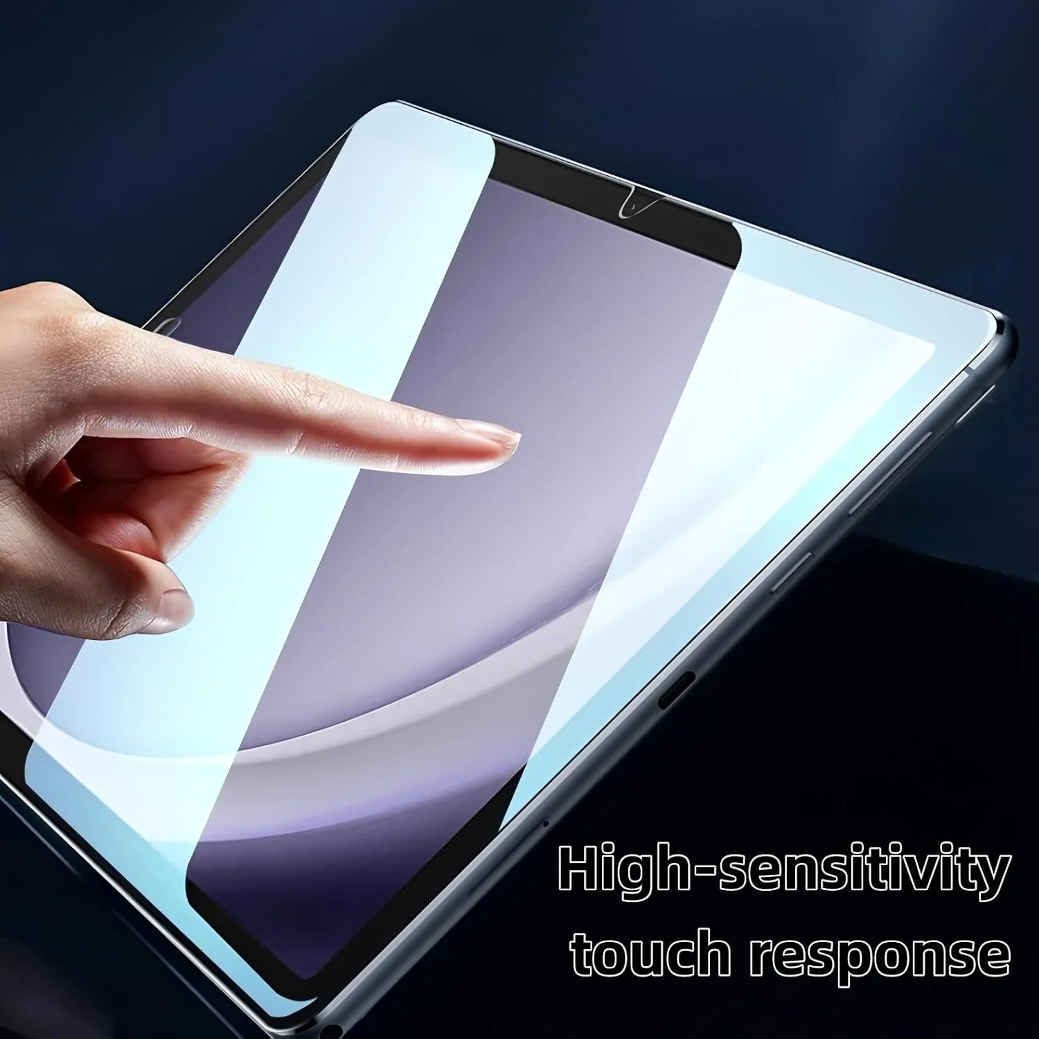 محافظ صفحه نمایش شیشه ای حرارتی گوشی گلکسی تب A9 پلاس سامسونگ (11 اینچ 2023)، مدل SM-X210/X216/X218، بسته 2 عددی، فیلم شیشه ای حرارتی با وضوح HD 99.99%، مقاوم در برابر خش