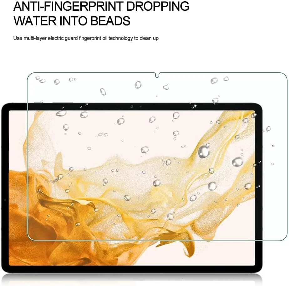 محافظ صفحه نمایش شیشه ای تمپرد O Ozone سازگار با Samsung Galaxy Tab S8 [بسته 2 عددی] پوشش کامل، سختی 9H، ضد خش [محافظ صفحه نمایش طراحی شده برای Samsung Galaxy Tab S8]