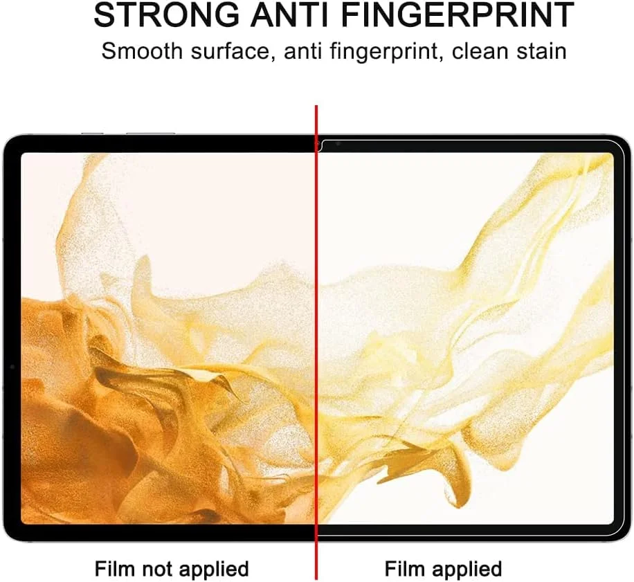 محافظ صفحه نمایش شیشه ای تمپرد O Ozone سازگار با Samsung Galaxy Tab S8 [بسته 2 عددی] پوشش کامل، سختی 9H، ضد خش [محافظ صفحه نمایش طراحی شده برای Samsung Galaxy Tab S8]