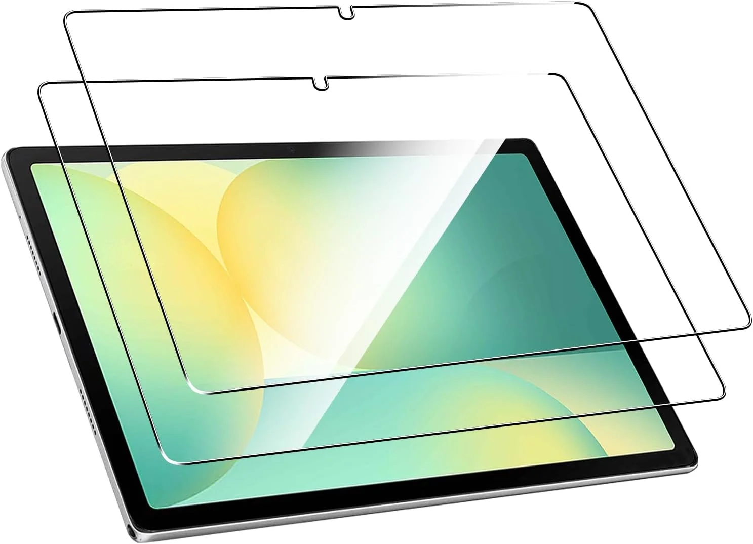 Natbok [2 عدد شیشه حرارت دیده برای Samsung Tab S10 FE، محافظ صفحه نمایش [بدون حباب] [ضد خش] برای Samsung Tab S10 FE، شیشه شفاف HD، نصب آسان