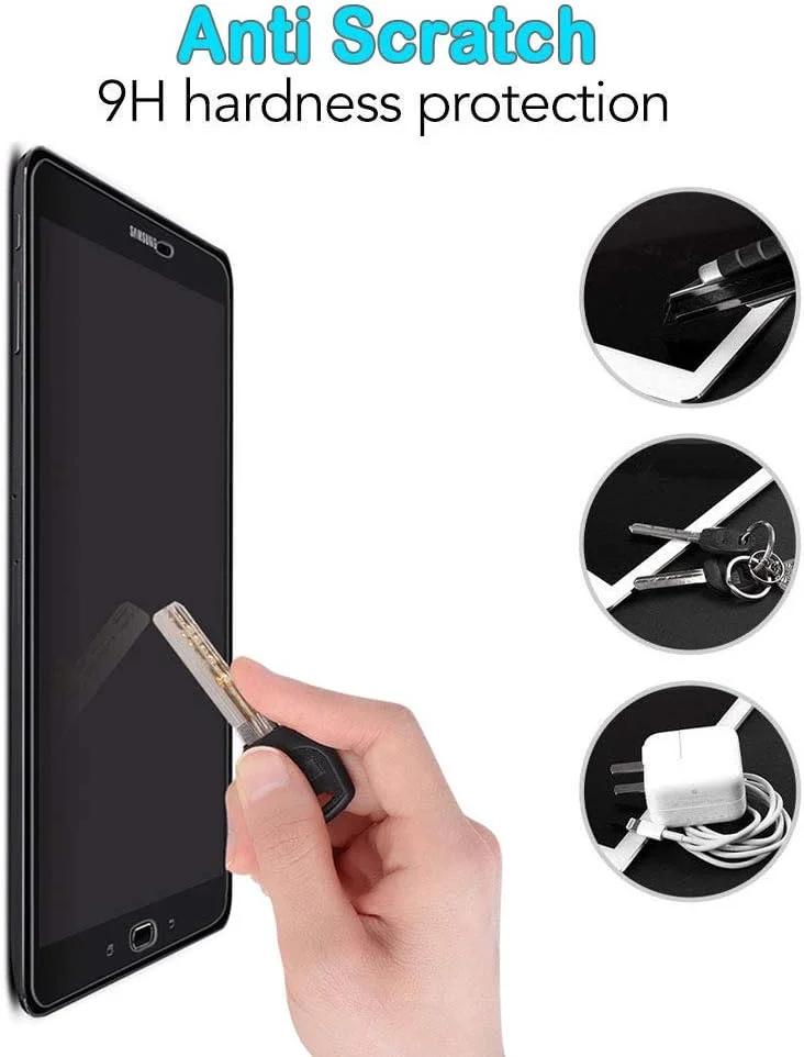 محافظ صفحه نمایش MadeRy [بسته 2 عددی] برای تبلت سامسونگ Tab S6 Lite 10.4 اینچ 2020 (-P610/P615)، فیلم شیشه ای حرارت دیده شفاف با وضوح بالا سازگار با Galaxy S6 Lite 10.4 اینچ (2020)