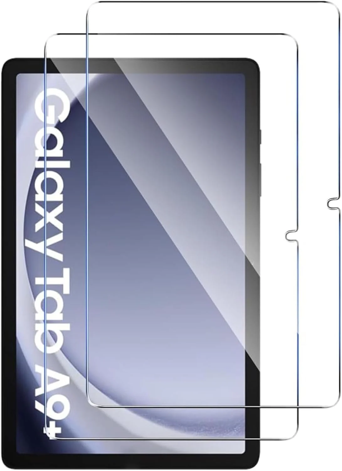 محافظ صفحه نمایش نسلين [بسته 2 عددی] سازگار با تبلت سامسونگ گلکسی تب A9+ 11 اینچ (2023)، شیشه حرارت دیده 9H شفاف با کیفیت بالا، مقاوم در برابر شکستگی و خراش برای تبلت سامسونگ گلکسی تب A9 پلاس