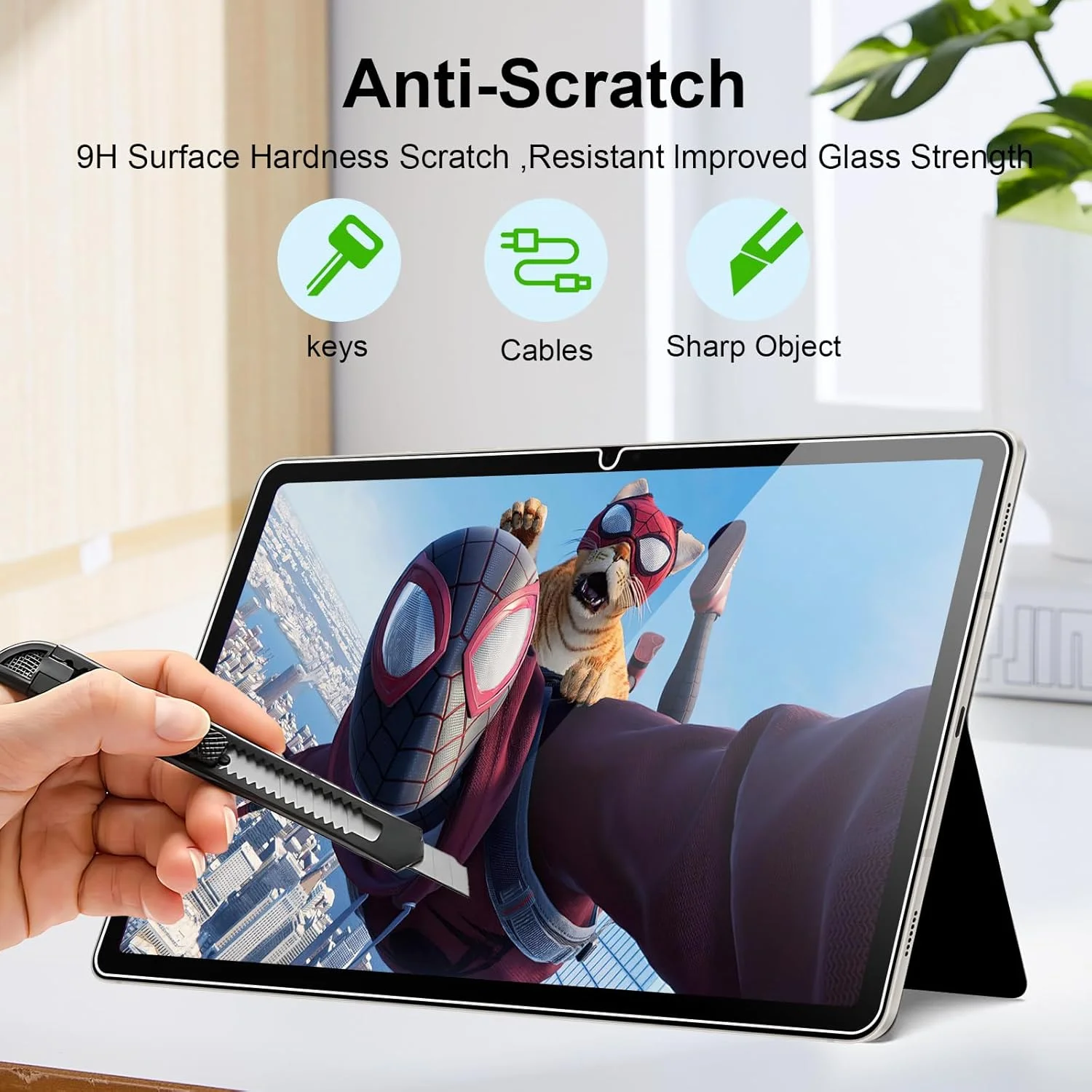 محافظ صفحه نمایش 2 عددی SSS·GRGB برای تبلت سامسونگ گلکسی تب S10 پلاس/S9 پلاس/S9 FE پلاس/S8 پلاس/S7 FE با اندازه 12.4 اینچ، فیلم شیشه ای حرارت دیده با وضوح بالا، سازگار با قلم S Pen، ضد خش، سختی 9H، لمسی