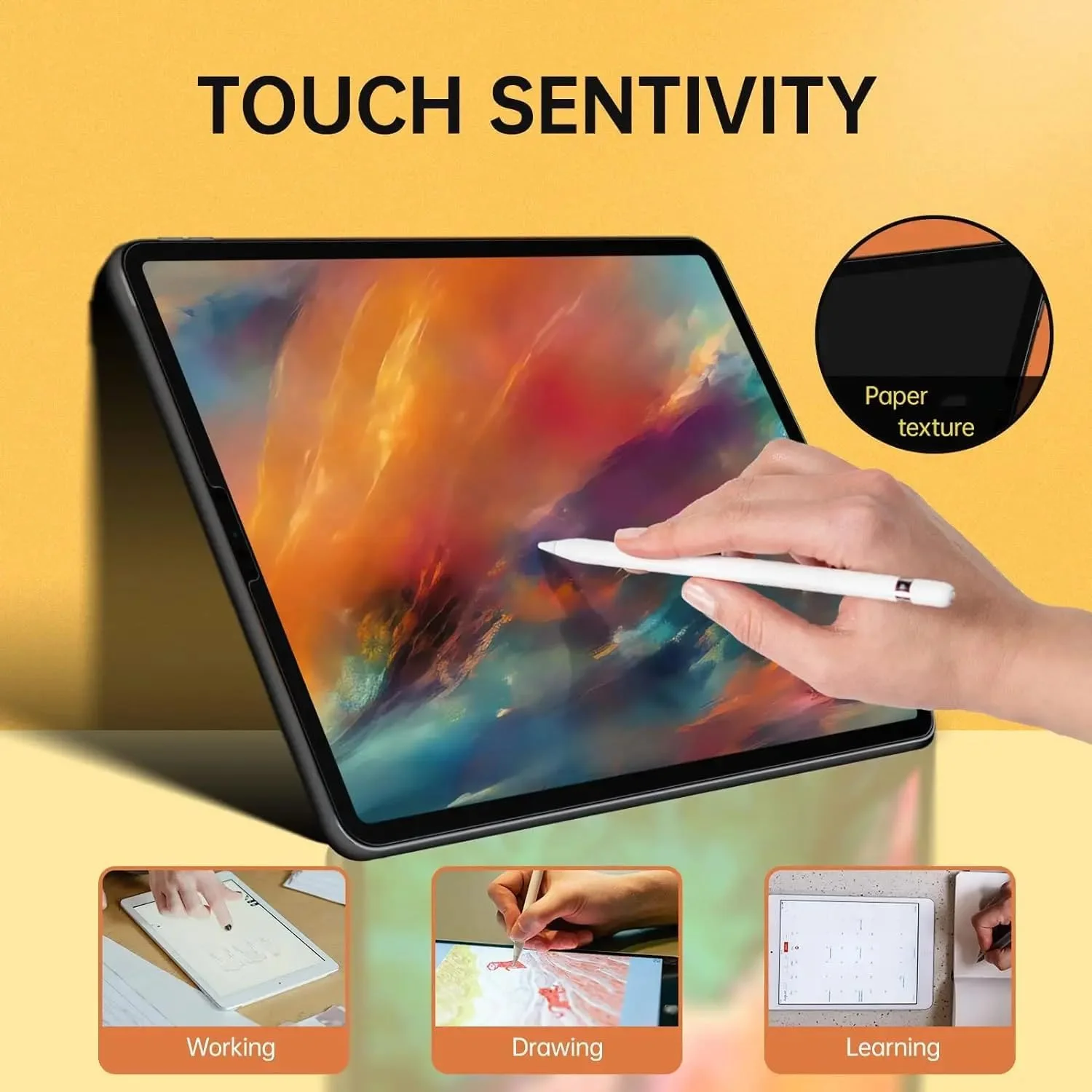 محافظ صفحه نمایش تبلت با بافت کاغذی Renwox سازگار با تبلت سامسونگ گلکسی تب A9+ 11.0 اینچ، فیلم هیدروژل مات شفاف، فوق العاده نازک، ضد اثر انگشت، ضد انعکاس محافظ صفحه نمایش تبلت با بافت کاغذی Renwox سازگار با تبلت سامسونگ گلکسی تب A9+ 11.0 اینچ، فیلم هیدروژل مات شفاف، فوق العاده نازک، ضد اثر انگشت، ضد انعکاس