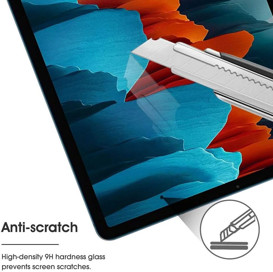 محافظ صفحه نمایش KAPUCTW [بسته 2 عددی] برای تبلت سامسونگ گلکسی تب S7 11 اینچی، مدل های T870 و T875، سختی 9H، ضد خش، بدون حباب، شیشه حرارت دیده با وضوح بالا، سازگار با سامسونگ گلکسی تب S7