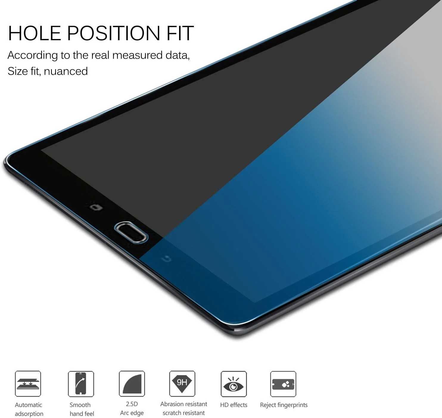 محافظ صفحه نمایش شفاف Eltd ضد خش، ضد حباب و ضد اثر انگشت، سازگار با تبلت سامسونگ گلکسی تب A T585 10.1 2019