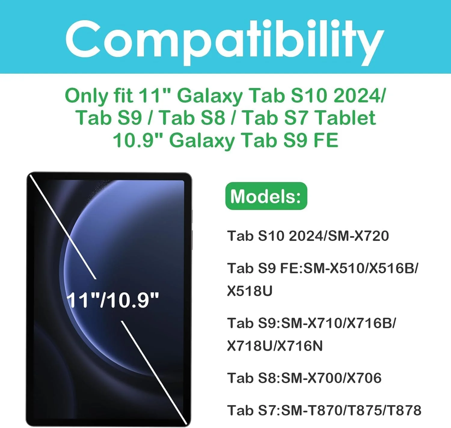 محافظ صفحه نمایش شیشه ای حرارت دیده M.G.R.J® سازگار با تبلت سامسونگ گلکسی تب S7 (11 اینچ) (SM-T870 / SM-T875 / SM-T876B / 5G,LTE)