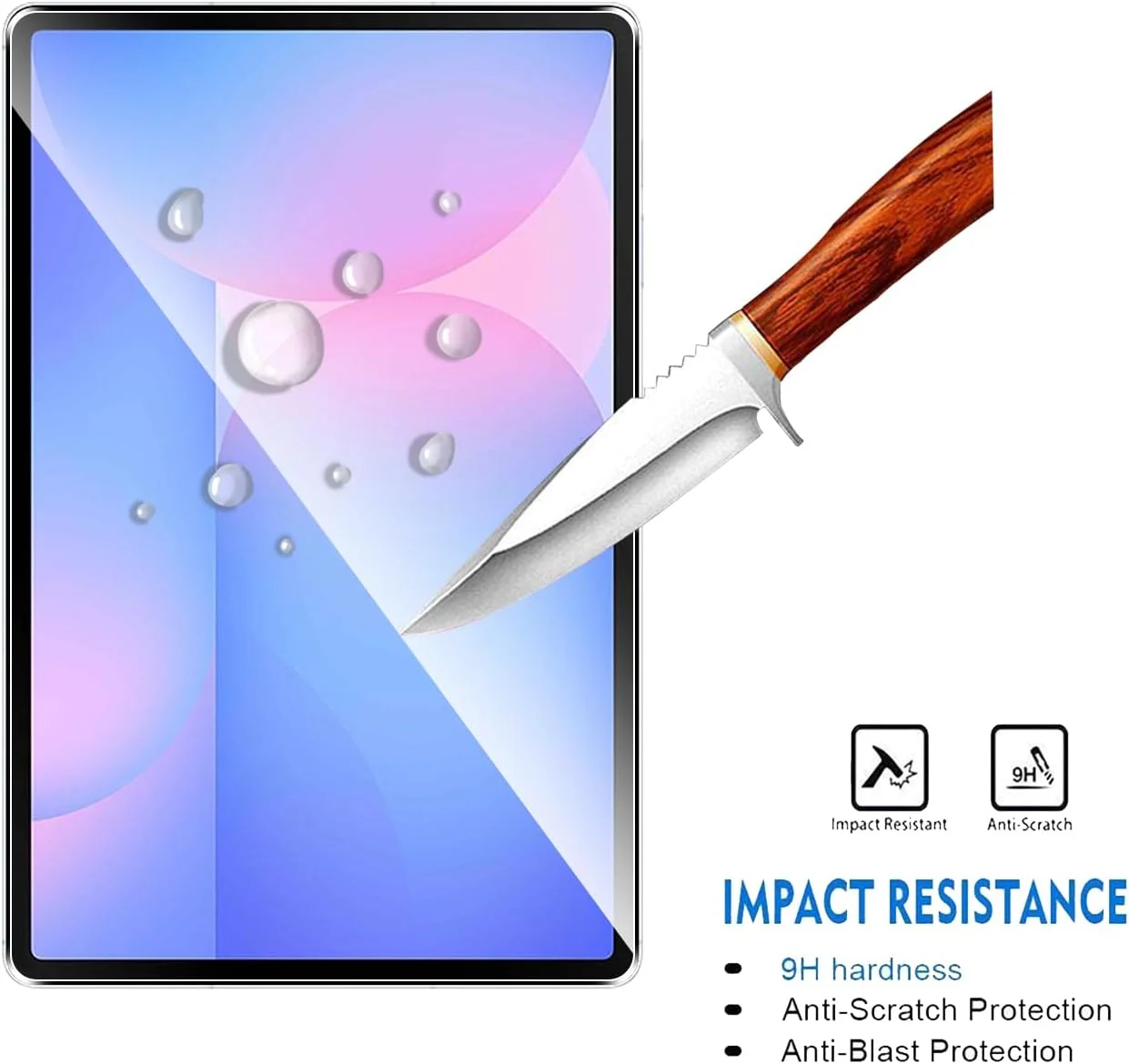 Natbok [2 عدد محافظ صفحه نمایش شیشه ای حرارت دیده برای Samsung Tab S10 FE Plus، بدون حباب] [ضد خش] محافظ صفحه نمایش برای Samsung Tab S10 FE Plus، شیشه شفاف HD، نصب آسان