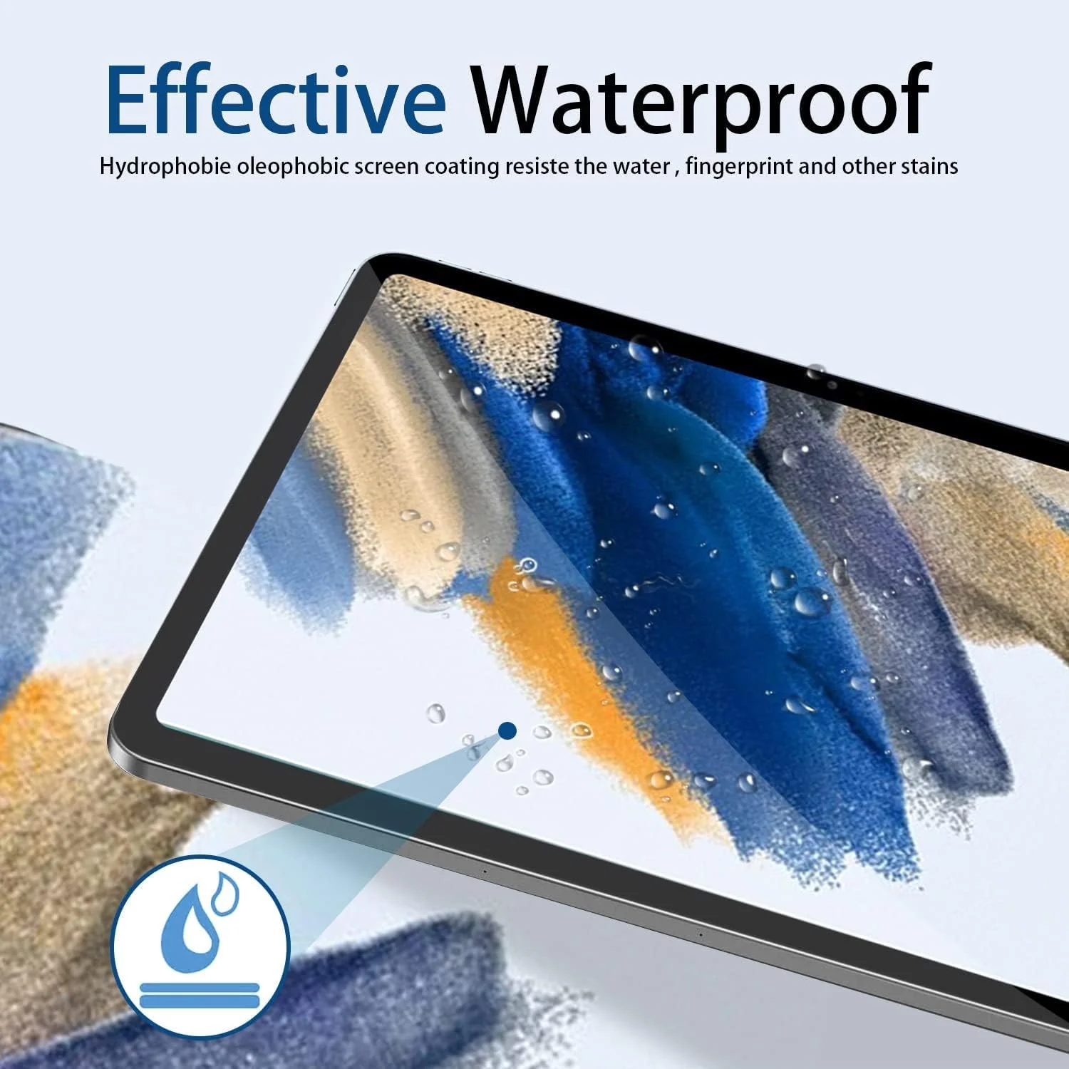 محافظ صفحه نمایش برای تبلت سامسونگ گلکسی تب A8 10.5 اینچ 2021، فیلم محافظ شیشه ای حرارت دیده، بسته 3 عددی