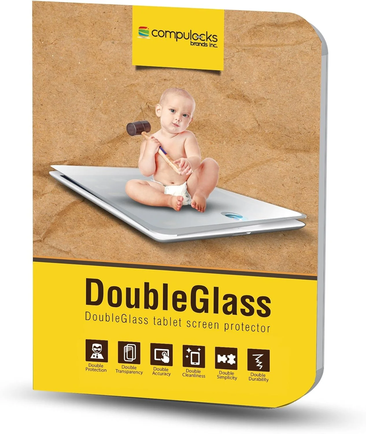 محافظ صفحه نمایش شیشه ای دو جداره Maclocks DGSGTA497 Compulocks برای Samsung Galaxy Tab A 9.7 اینچی