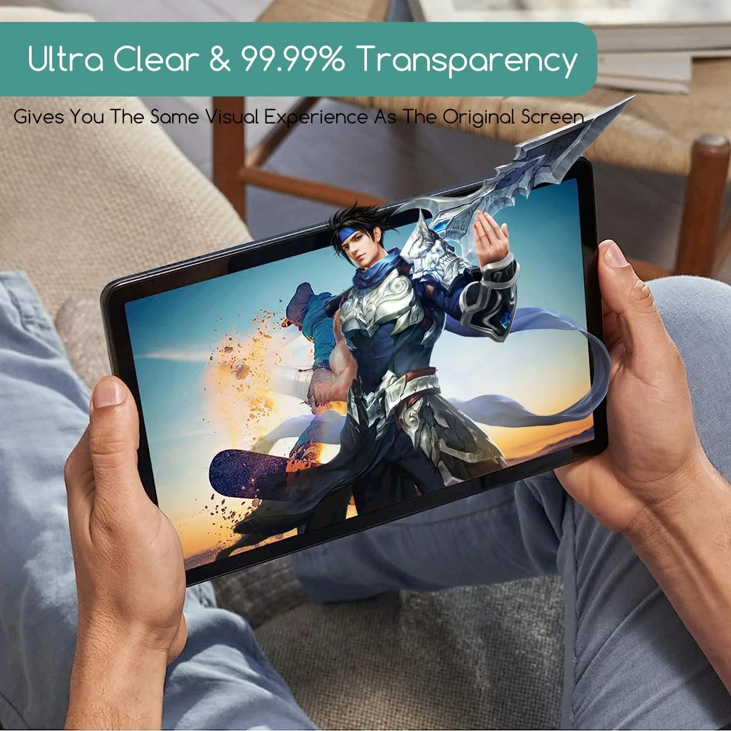 محافظ صفحه نمایش شیشه ای حرارت دیده KEANBOLL، بسته 2 عددی، طراحی شده برای Samsung Galaxy Tab S10 FE 10.9 اینچی مدل 2025، سختی 9H، مقاوم در برابر خراش