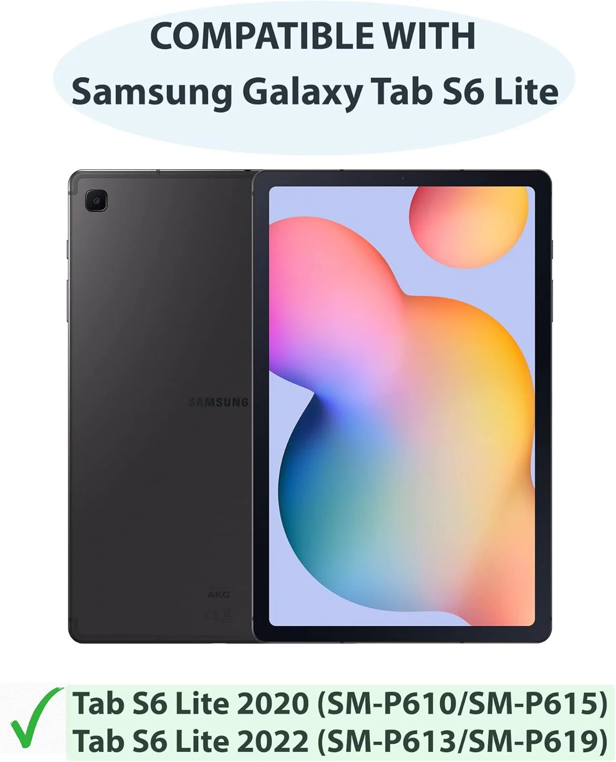 محافظ صفحه نمایش [KONDUWANA] برای تبلت سامسونگ گلکسی تب S6 Lite 2024 (2020/2022) | [بسته 2 عددی] شیشه حرارت دیده 9H | نصب بدون حباب