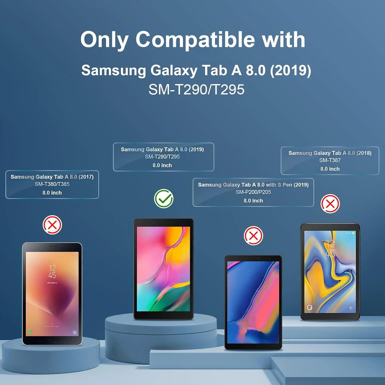 محافظ صفحه نمایش شیشه ای حرارت دیده GiiYoon، بسته 2 عددی، مناسب برای تبلت سامسونگ گلکسی تب A 8.0 2019 مدل SM-T290/T295، محافظ صفحه نمایش با سختی 9H سازگار با تبلت 8 اینچی سامسونگ گلکسی تب A محافظ صفحه نمایش شیشه ای حرارت دیده GiiYoon، بسته 2 عددی، مناسب برای تبلت سامسونگ گلکسی تب A 8.0 2019 مدل SM-T290/T295، محافظ صفحه نمایش با سختی 9H سازگار با تبلت 8 اینچی سامسونگ گلکسی تب A