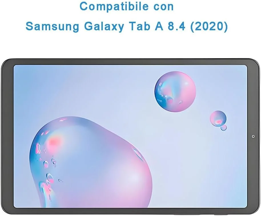 محافظ صفحه نمایش شیشه ای حرارت دیده برای تبلت سامسونگ گلکسی تب A [8.4 اینچ] (2020) مدل SM-T307، ضد خش، بدون حباب، کیفیت و وضوح بالا (1 عدد)