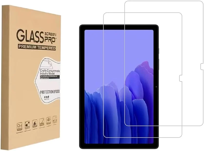 محافظ صفحه نمایش Shunwige برای گلکسی تب A7 (2020) T500 T503 T505 T507 10.4 اینچ، فیلم شیشه ای حرارت دیده ضد خش، بدون حباب، کیفیت بالا (2 عدد)